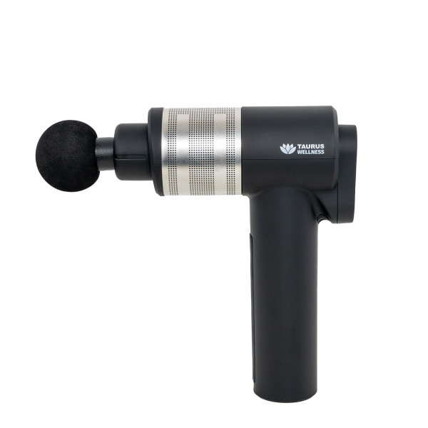 Product image of the Taurus Wellness Massage Gun - Side angle