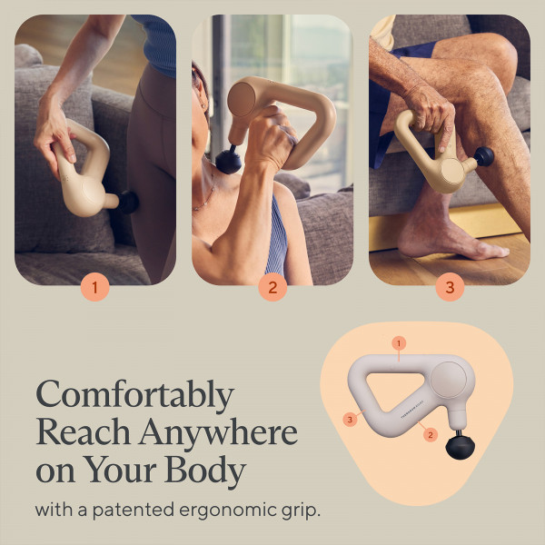 Infographic for the Theragun Relief uses.