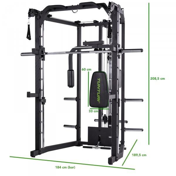 Tunturi SM80 Smith Machine - dimensions