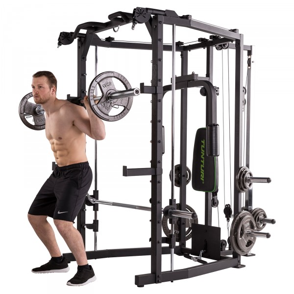Tunturi SM80 Smith Machine - power rack in use