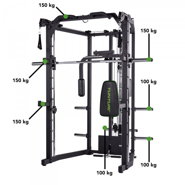 Tunturi SM80 Smith Machine - weight ratings
