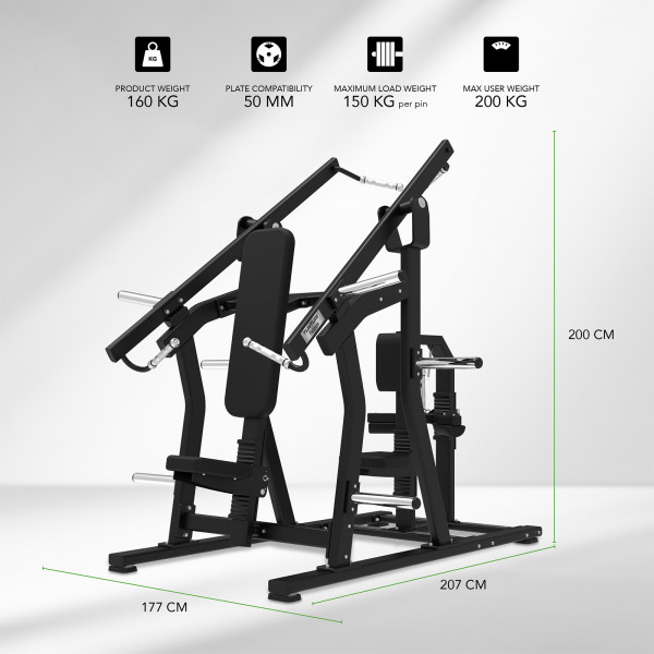 Tunturi Platinum Dual Chest and Back Machine