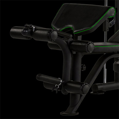 Close up of the Tunturi SM60 Half Smith Machine leg and arm attachment section