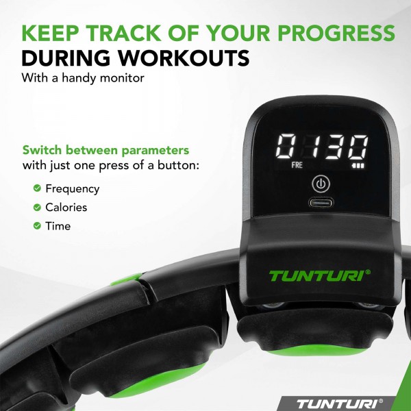 Tunturi Adjustable Hula Hoop - Smart - Monitor