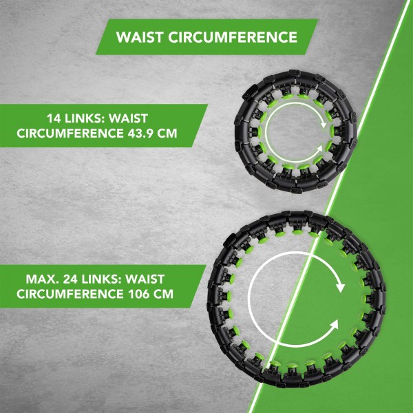 Tunturi Adjustable Hula Hoop Standard Size - Size