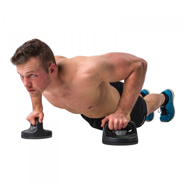 Tunturi Adjustable Rotating Push-Up Handles - demo
