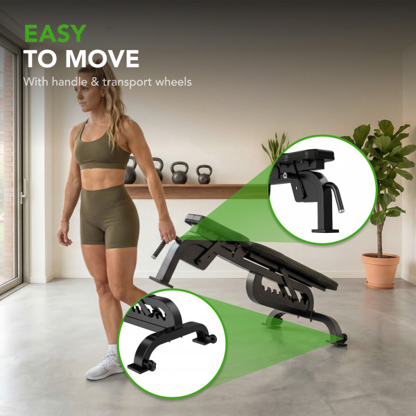 Tunturi UB90 Weight Bench - Infographic - Transport