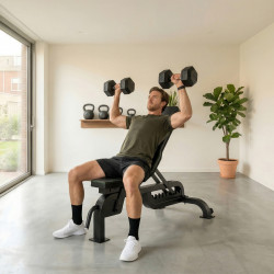Tunturi UB90 Weight Bench - model - Shoulder press