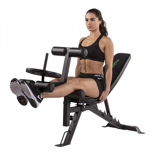 Tunturi UB60 Weight Bench - in use leg developer