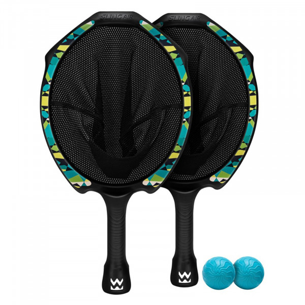 Waboba Slingair set including two sling launchers and balls