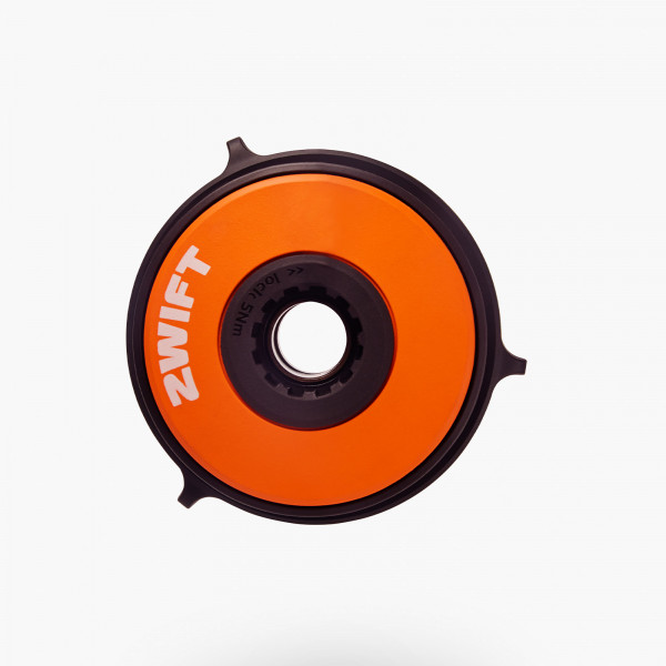 Front view of the Wahoo Zwift Cog showing lockring detail