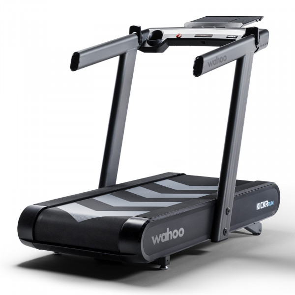 Back-right view of the Wahoo KICKR RUN Smart Treadmill