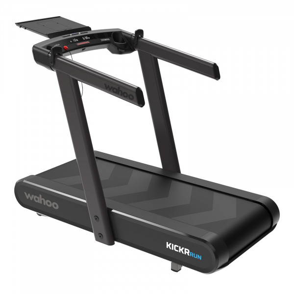 Angled left-side view of the Wahoo KICKR RUN Smart Treadmill