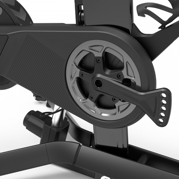 Close-up of Wahoo KICKR BIKE PRO crankset