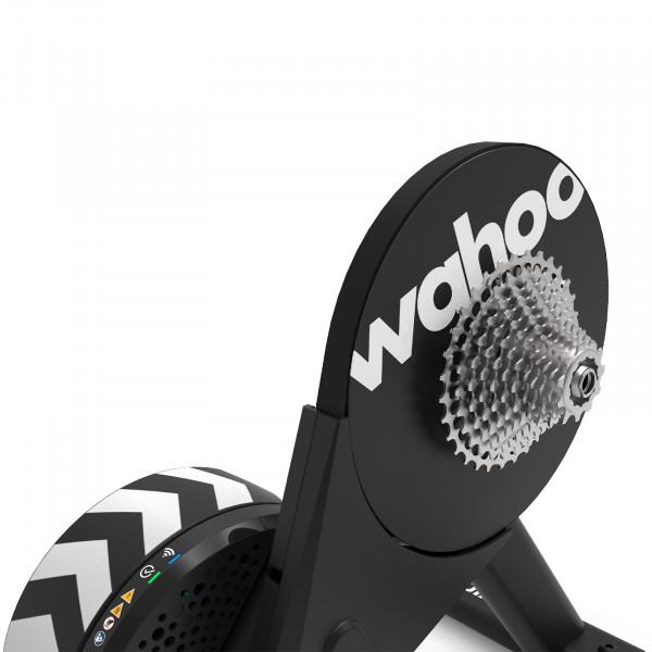 Close-up of the cassette on the Wahoo KICKR CORE 2 trainer