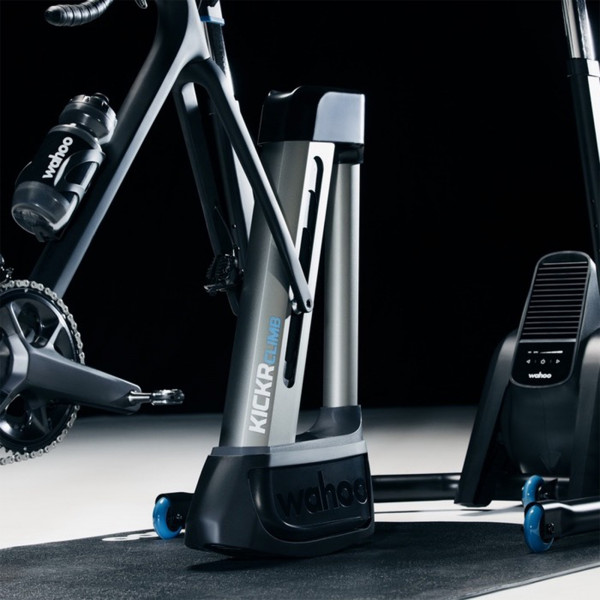 Wahoo KICKR CLIMB connected to bike and smart trainer