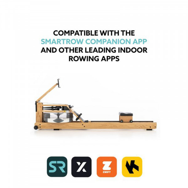 WaterRower with SmartRow app and other compatible rowing apps
