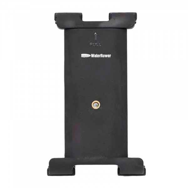 Pulled-out view of the medium WaterRower tablet holder
