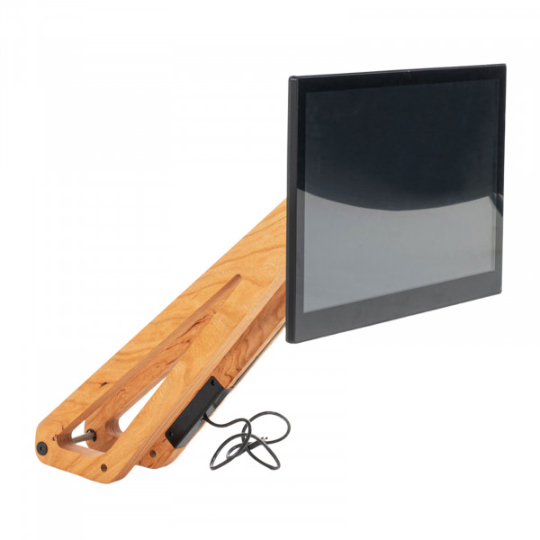 Top-angled view of the WaterRower Ergatta Upgrade Set - Cherry