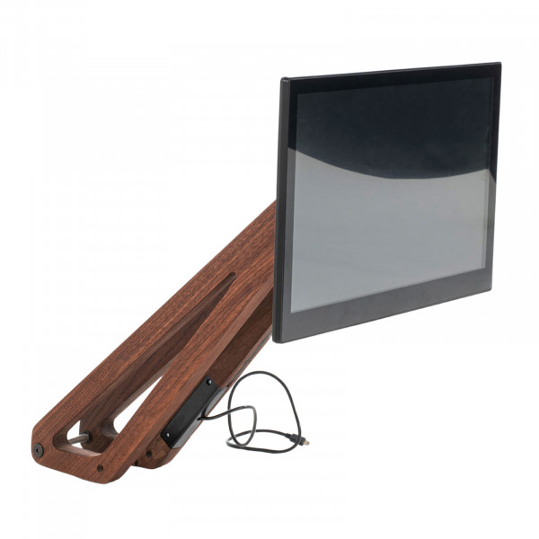 Top-angled view of the WaterRower Ergatta Upgrade Set - Walnut