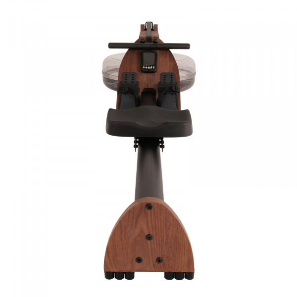 Front view of the WaterRower Hybrid Rowing Machine in Walnut