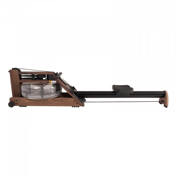 Left side view of the WaterRower Hybrid Rowing Machine in Walnut