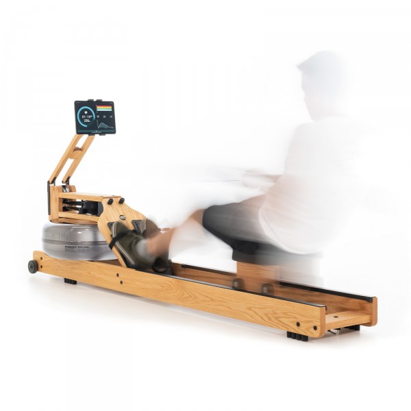 Adaptive resistance makes the WaterRower Performance Ergometer suitable for all fitness levels.