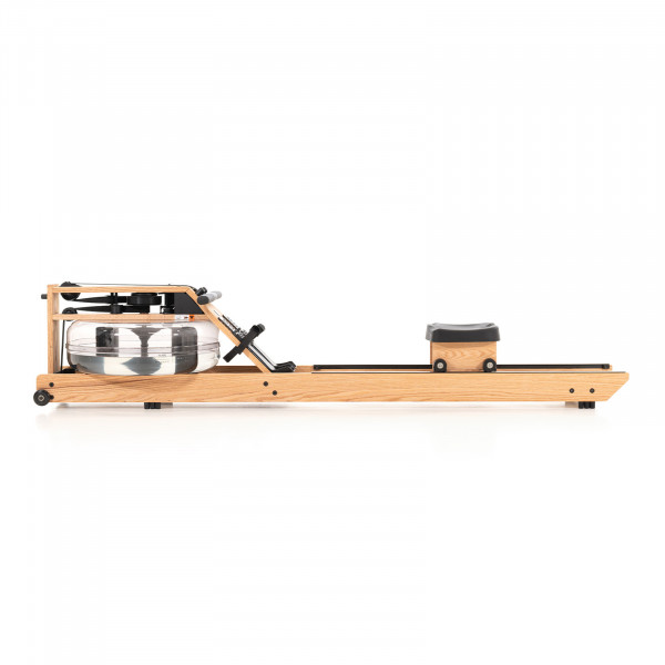 Right-side view of the WaterRower Pure VR3 Oak Rowing Machine