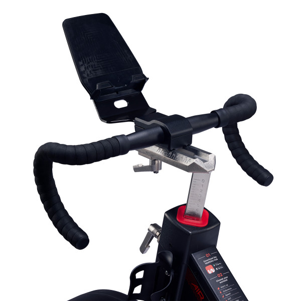 Wattbike - lateral view of handlebar and tablet holder