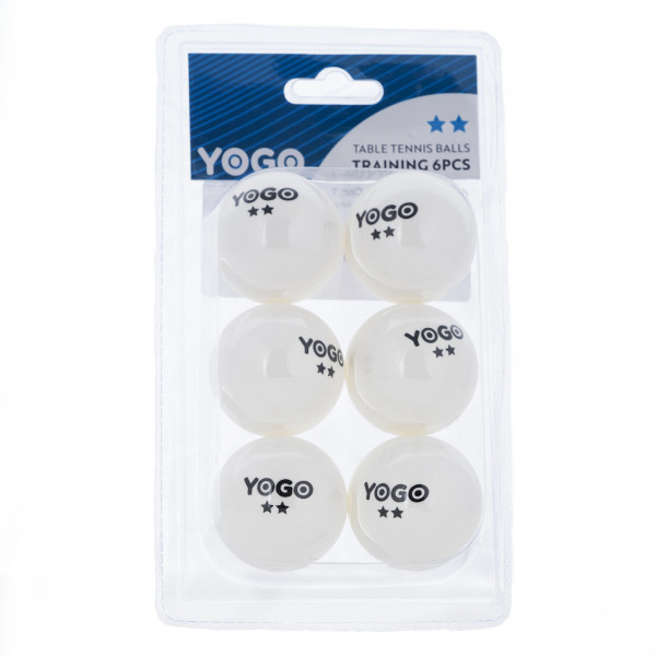 Front view of the Yogo Training Table Tennis Balls.
